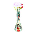Clear Glass Waterpipe with Onepiece Print (H25cm)
