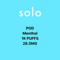 Solo Kit & Pods 1K Puffs 0MG & 28.5MG