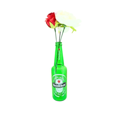 Glass Water Pipe 13530 Green Heineken Bottle H21cm