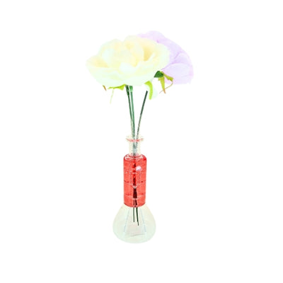 S Clear Glass Waterpipe 3 Level Perculator (H14.5cm)