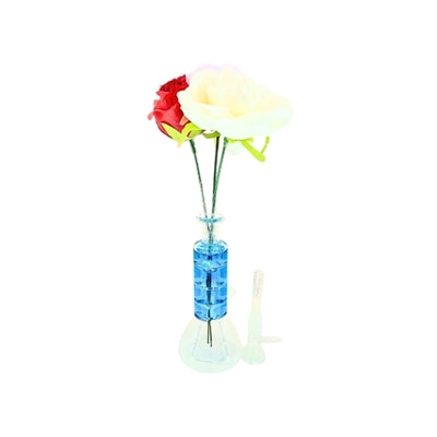 S Clear Glass Waterpipe 3 Level Perculator (H14.5cm)