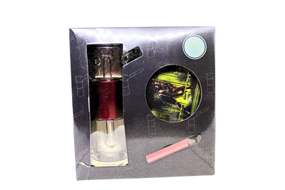 Mixed Colour Glass Bubbler Waterpipe Set with Kobe Design (13074)