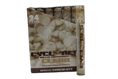 White Chocolate Flavoured Cyclone Clear Cones