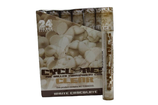 White Chocolate Flavoured Cyclone Clear Cones