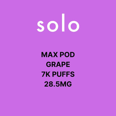 Solo Max Kits & Pods 7K Puff 28.5MG