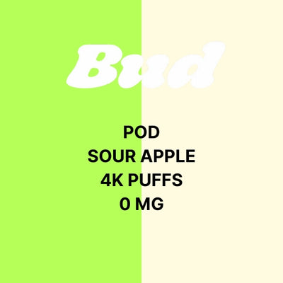 Bud Pods 0mg & 10mg 4000 Puffs