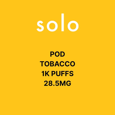Solo Kit & Pods 1K Puffs 28.5MG