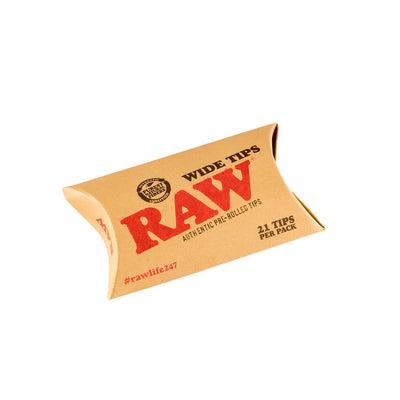 Raw Pre-Rolled Wide Tips (21 Tips Per Pack)