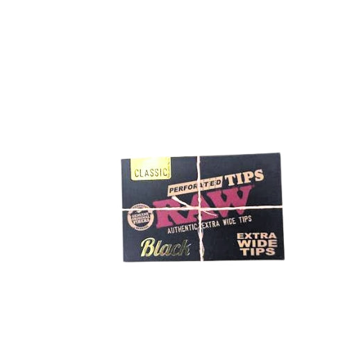 RAW classic black extra wide perforated tips