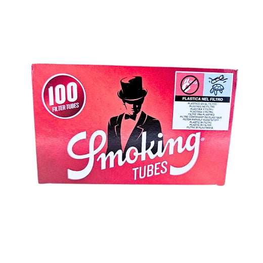 Smoking Red Cigarette Tubes 100