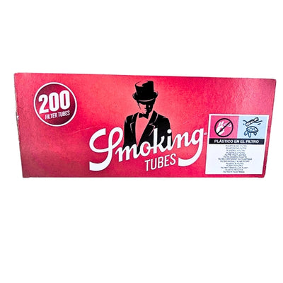 Smoking Red Cigarette Tubes 200