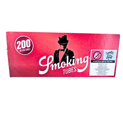 Smoking Red Cigarette Tubes 200