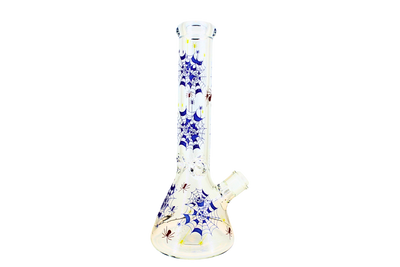 Glass Vase Spider Print