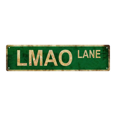 Metal Street Signs Decor