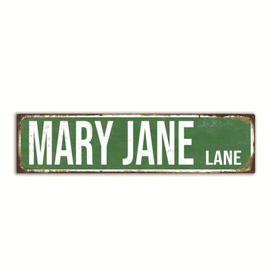 Metal Street Signs Decor