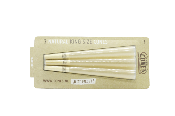 The Original Cones Natural king size 3 pcs